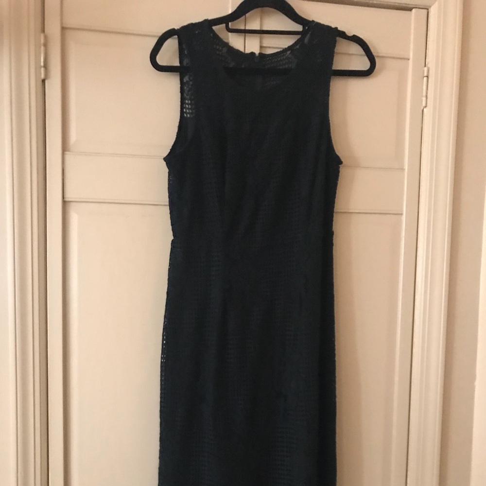 Black knit dress